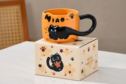 Stackable Cat Ceramic Mug
