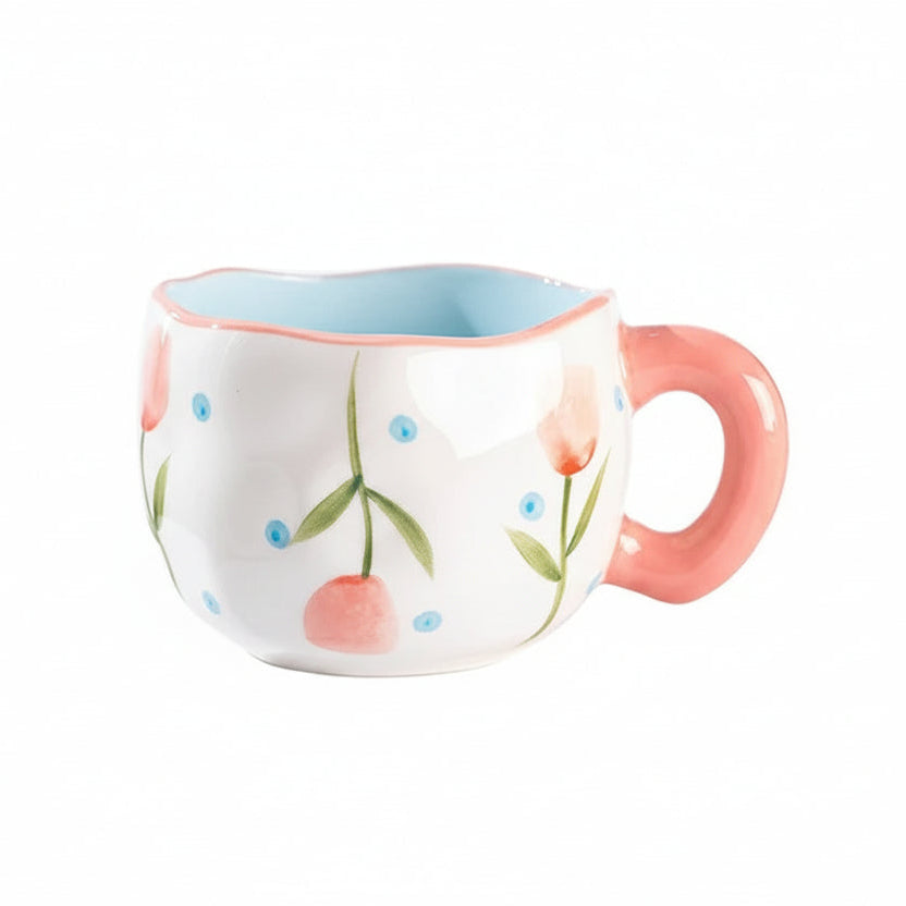 Korean Style Hand-Painted Ceramic Mug