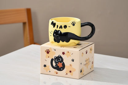 Stackable Cat Ceramic Mug