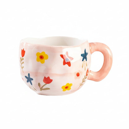 Korean Style Hand-Painted Ceramic Mug