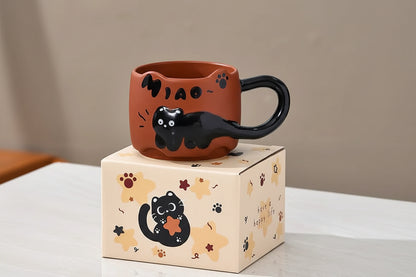 Stackable Cat Ceramic Mug